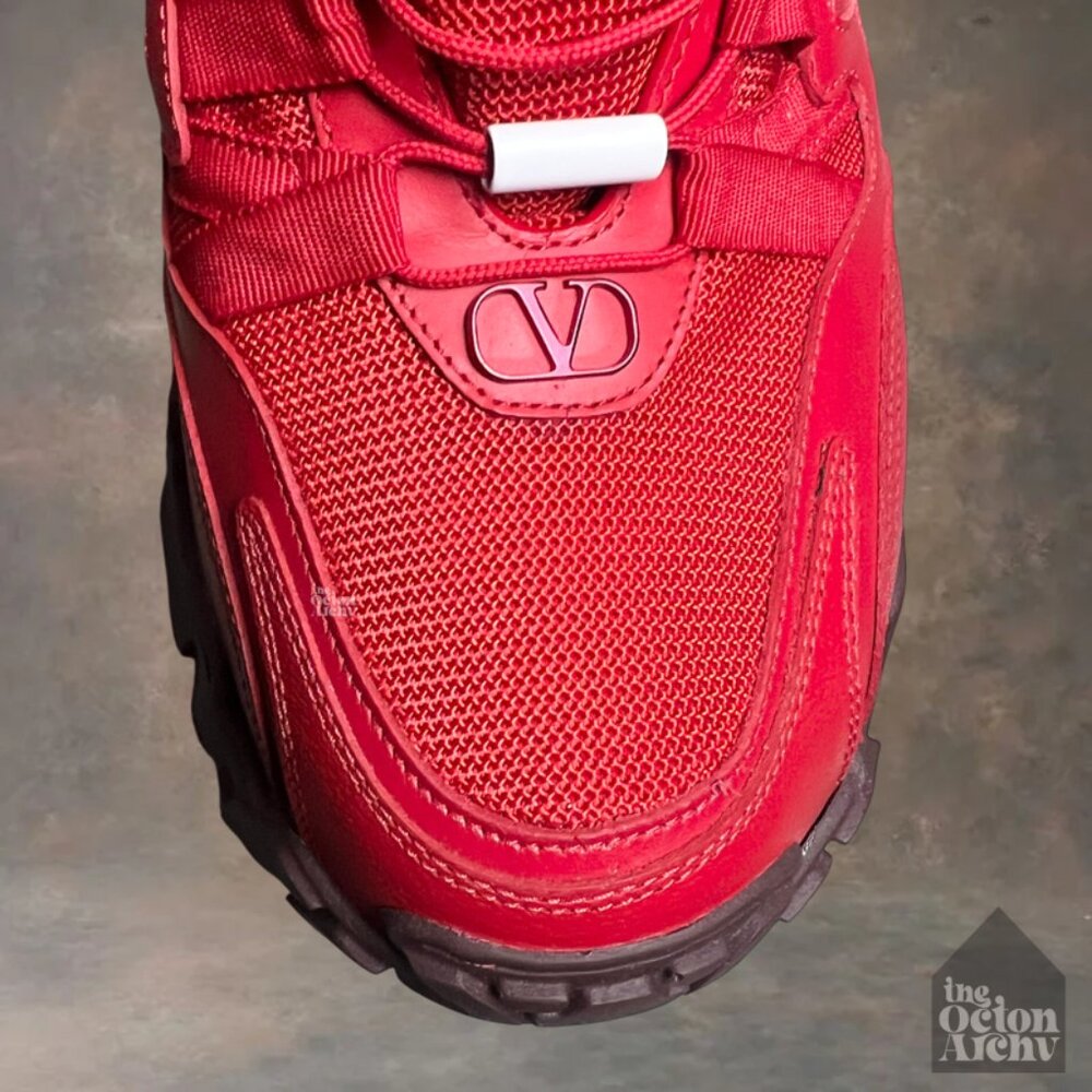 Size 44 Valentino Garavani Climber Trainer 'Red' TSC20Y0 Pre-Owned - Picture 13 of 14
